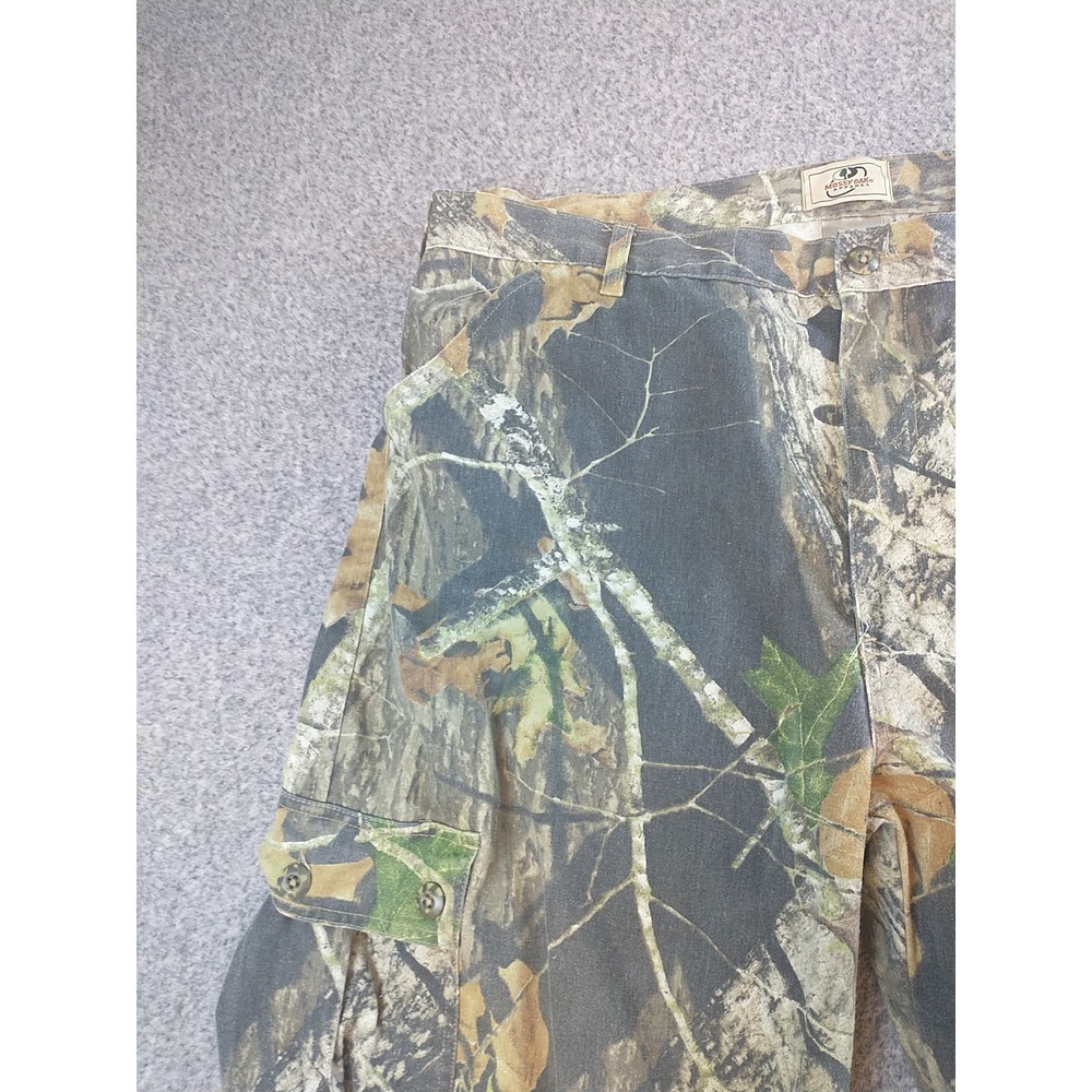 Mossy Oak Apparel Explorer Midweight Camo Cargo Pants Mens XL Break-Up Hunting - Picture 3 of 16